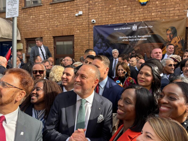Rushanara Ali MP along with fellow parliamentarians and ambassadors attends the flag raising ceremony